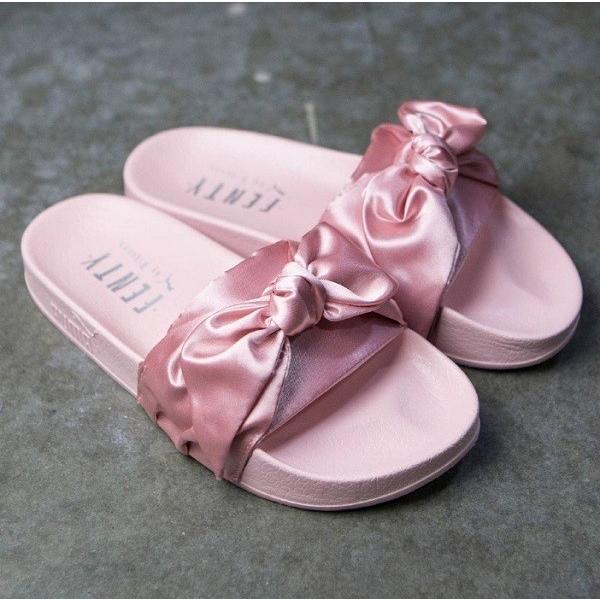 在庫処分セール プーマ フェンティ リアーナレディース サンダル リボンサンダル Puma Fenty Bow Slide Pu 8 Stone1 ヤフー店 通販 Yahoo ショッピング