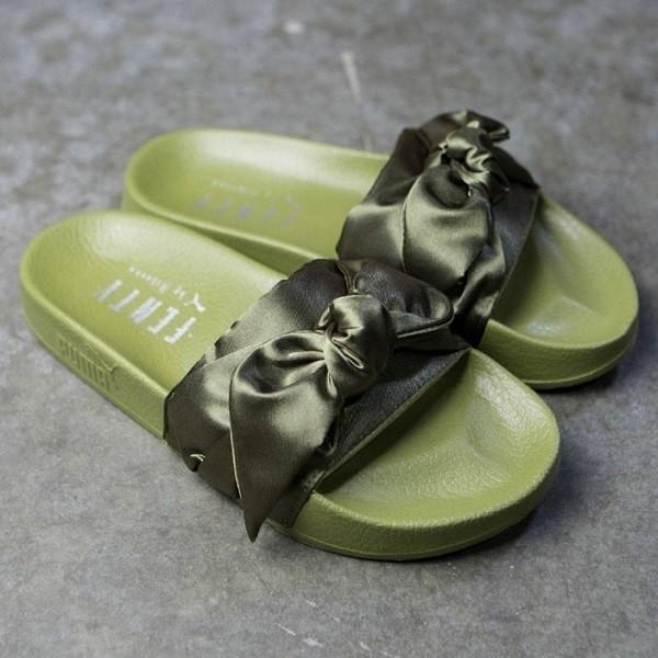 在庫処分セール プーマ フェンティ リアーナレディース サンダル リボンサンダル Puma Fenty Bow Slide Pu 8 Stone1 ヤフー店 通販 Yahoo ショッピング