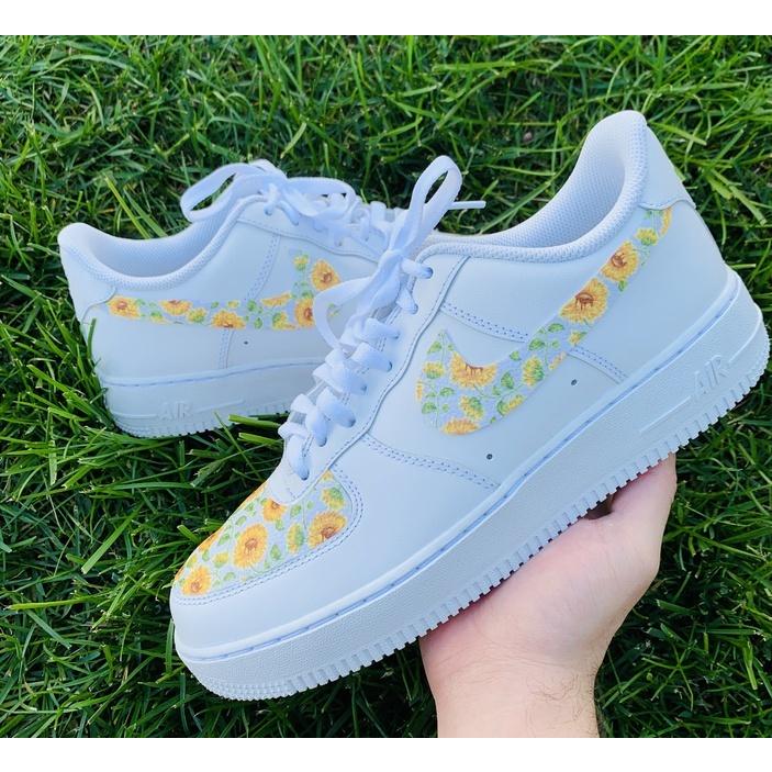 ナイキ Nike エアフォース 1 Air Force 1 エアフォースワン ひまわり 花柄 カスタム メンズ レディース スニーカー Tcm 18 Stone1 ヤフー店 通販 Yahoo ショッピング