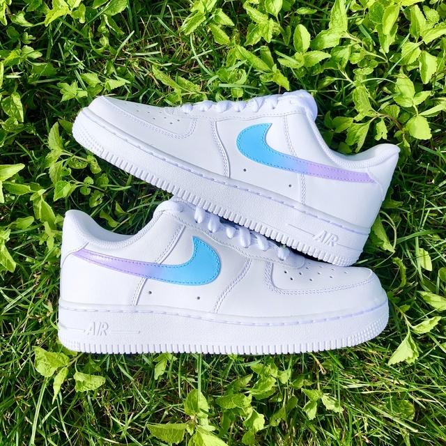 ナイキ Nike エアフォース 1 Air Force 1 エアフォースワン グラデーション ブルー パープル カスタム メンズ レディース スニーカー Tcm 31 Stone1 ヤフー店 通販 Yahoo ショッピング