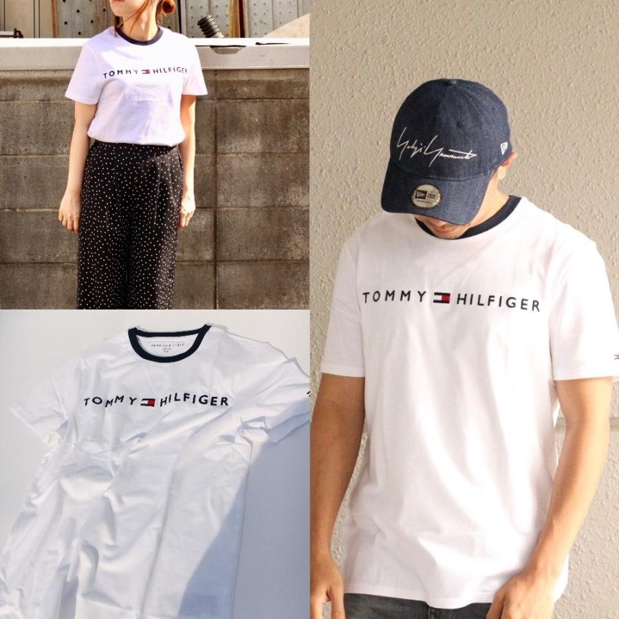 在庫処分セール トミーヒルフィガー Tommy Hilfiger ロゴ Tシャツ ロゴtシャツ ロゴt トミー メンズ レディース ペアコーデ おそろい ホワイト 半袖 即発 Th 16 Th 16 Stone1 ヤフー店 通販 Yahoo ショッピング