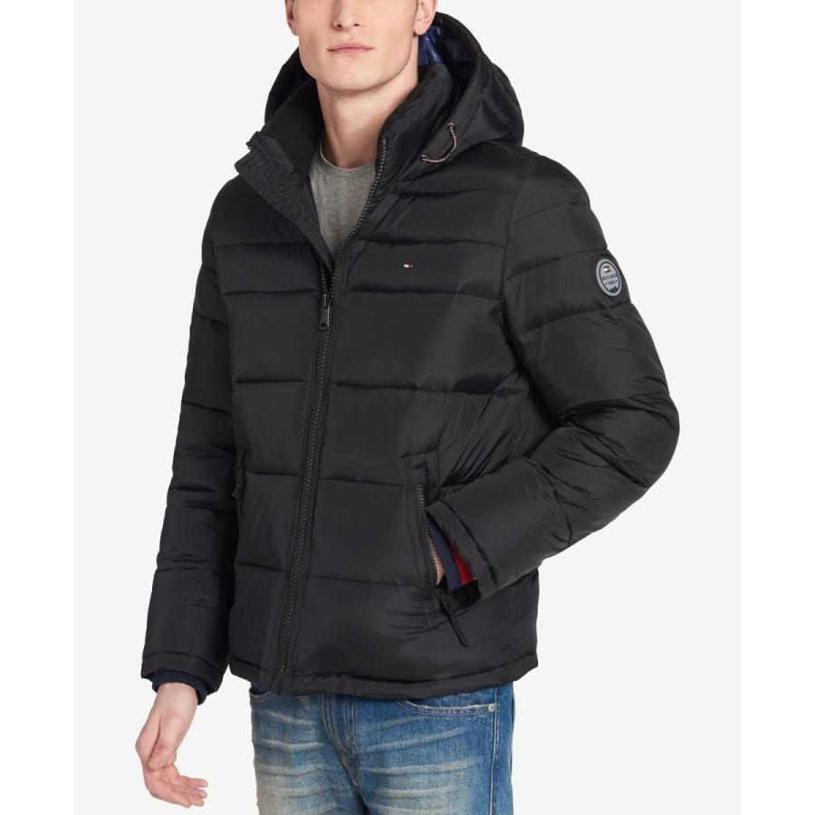 トミーヒルフィガー 訳あり パフジャケット コート アウター ダウン ダウンジャケット フード付き ブラック 黒 Xl Tommy Hilfiger メンズ 海外限定 即発 Th Stone1 ヤフー店 通販 Yahoo ショッピング