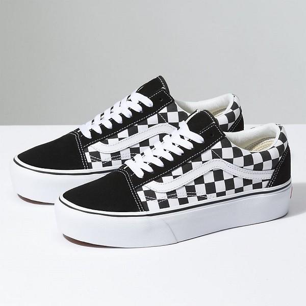 独創的 Vans バンズ スニーカー Old Skool オールドスクール プラットフォーム メンズ レディース Checkerboard Old Skool Platform 取り寄せ Vans 1054 Vans 1054 Stone1 ヤフー店 通販 Yahoo ショッピング 高い素材 M Mahdi Net