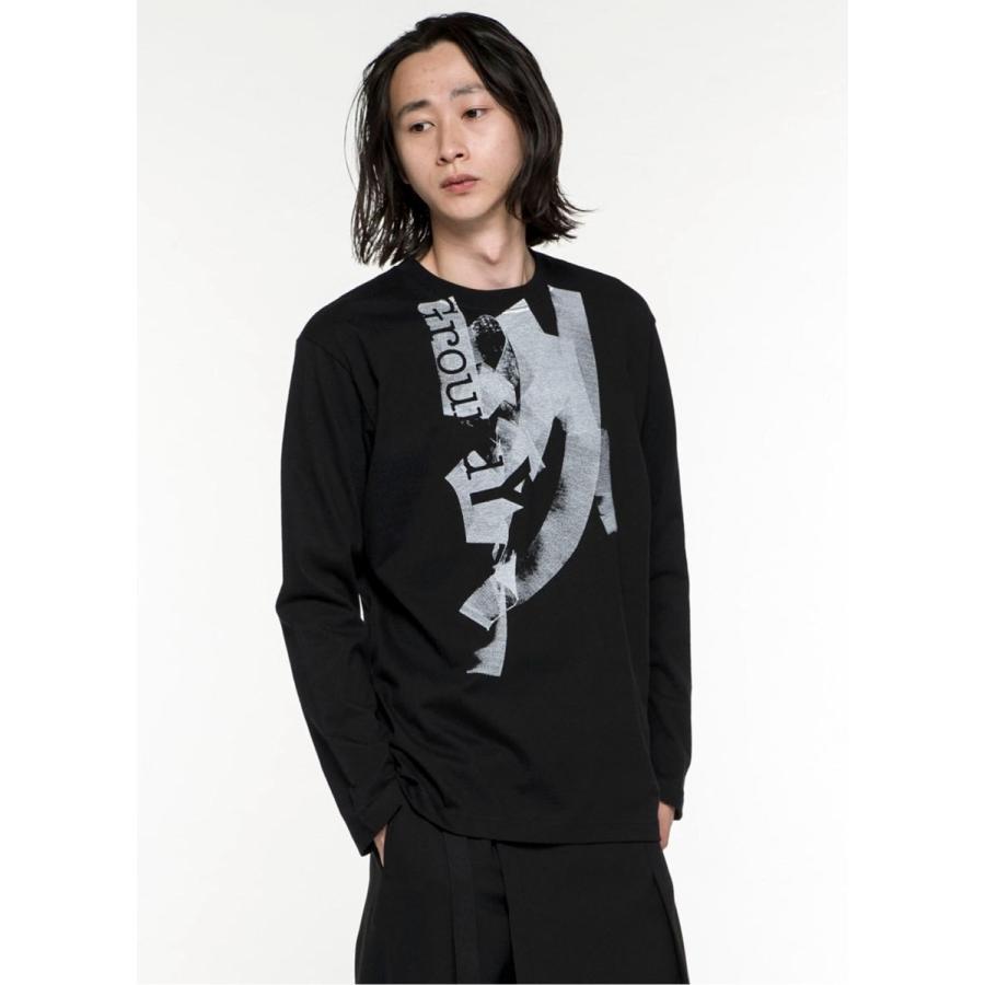 ヨウジヤマモト Yohji Yamamoto ロンt 長袖 Tシャツ グラフィック メンズ レディース ユニセックス ブラック Yy 14 Stone1 ヤフー店 通販 Yahoo ショッピング