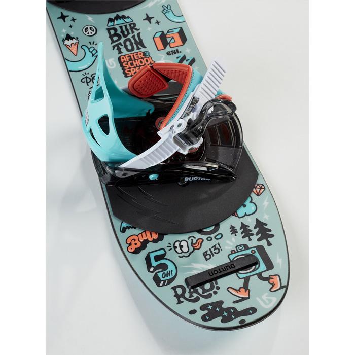 BURTON スノーボード 板 アフタースクール キッズ 100cm BURTON (バートン) スノーボード 100cm グレー×ブルー 3D