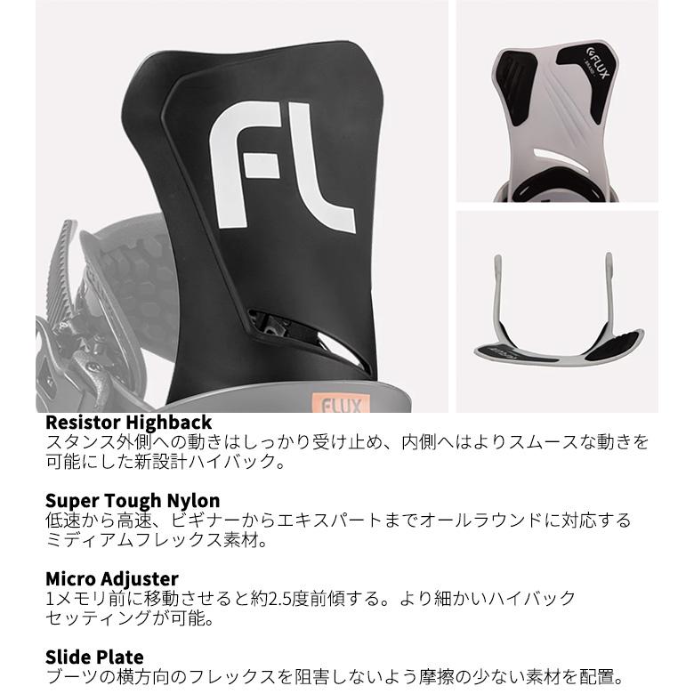 FLUX フラックス スノーボード ビンディング DS 24-25 モデル : FUSO