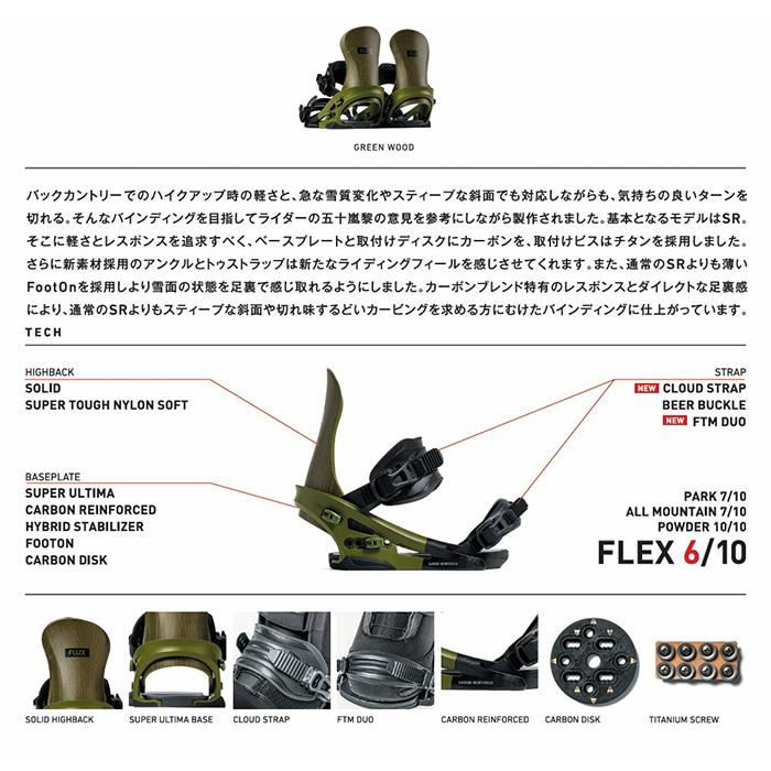FLUX フラックス スノーボード ビンディング SR MF-06 25-26 モデル