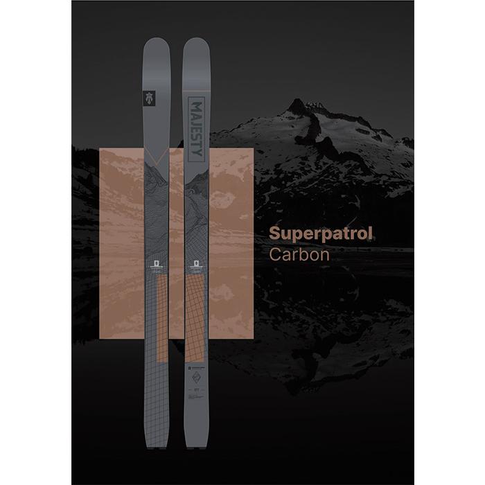 Majesty マジェスティ スキー板 Superpatrol Carbon 板単品 23-24 モデル｜fusosports｜03