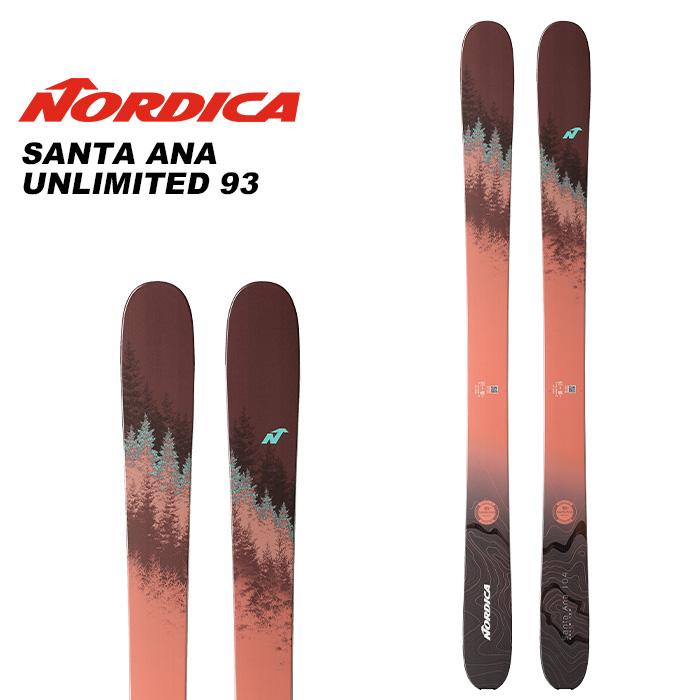 Nordica ノルディカ スキー板 SANTA ANA UNLIMITED 93 板単品 2324 モデル 224nor1009