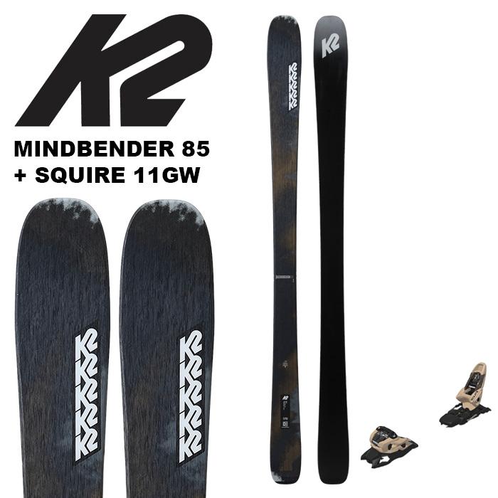 K2 ケーツー スキー板 MINDBENDER 85 + SQUIRE 11GW BLACK/TAN