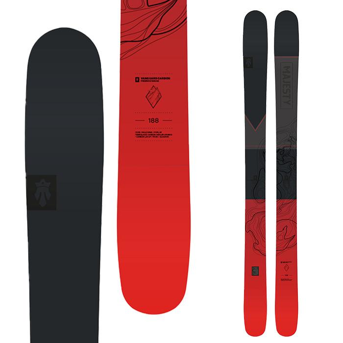 Majesty マジェスティ スキー板 Vanguard Carbon 板単品 24-25 モデル 