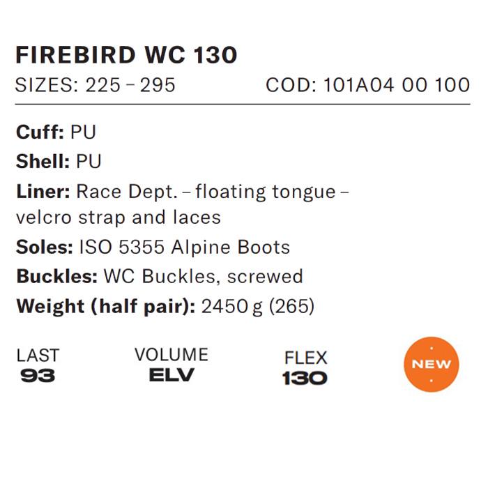 TECNICA テクニカ スキーブーツ FIREBIRD WC 130 24-25 モデル : FUSO