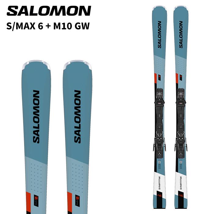 Salomon スキー 板 グレー/グリーン SALOMON サロモン スキー板 S/MAX 6 + M10 GW ビンディングセット 25