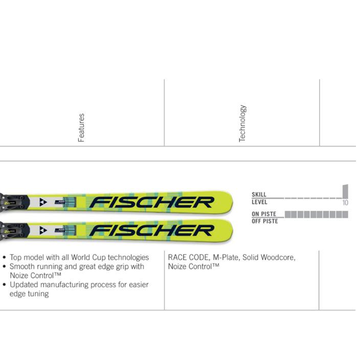 ☆FISCHER RC4 WORLDCUP GS 170cm ビンディング付☆ FISCHER フィッシャー スキー板 RC4 WORLDCUP NOIZE GS MEN M-PLATE +