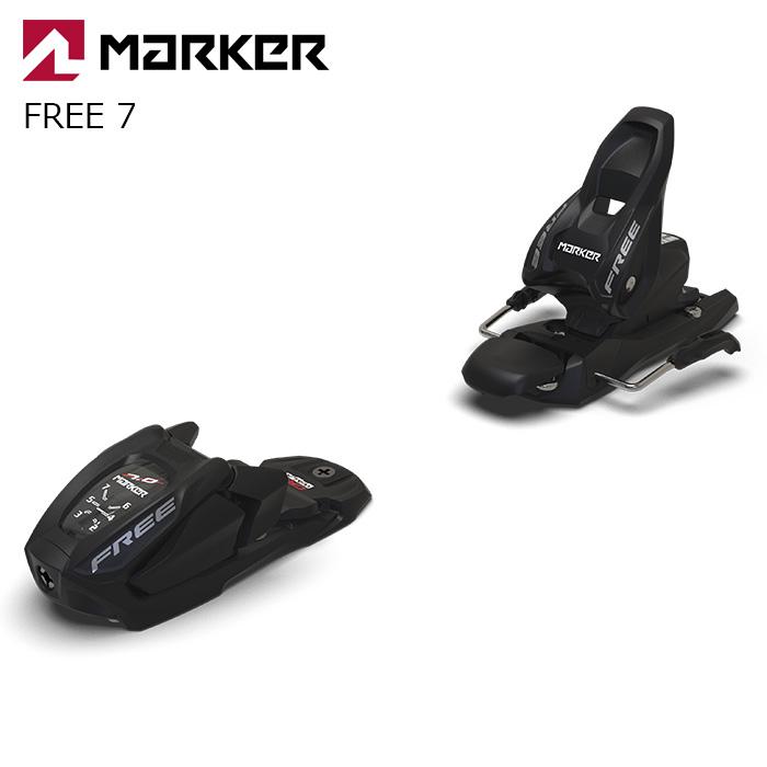 子供用】MARKER【26/27・FREE7｜95mm】BLACK マーカー スキー