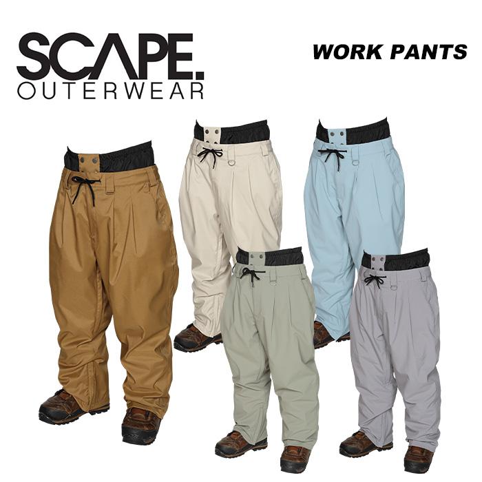 SCAPE エスケープ ウェア WORK PANTS 23-24 モデル : FUSO SKI SCAPE エスケープ ウェア WORK PANTS 23-24 モデル : FUSO SKI