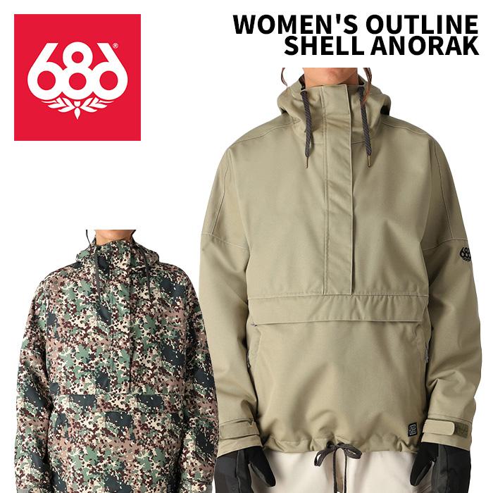 686 シックスエイトシックス ウェア WOMEN'S OUTLINE SHELL ANORAK 24-25(2025)モデル レディース ...