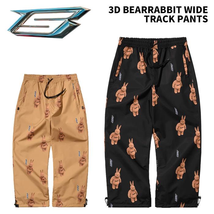 BSRABBIT ビエスラビット ウェア 3D BEARRABBIT WIDE TRACK PANTS 24