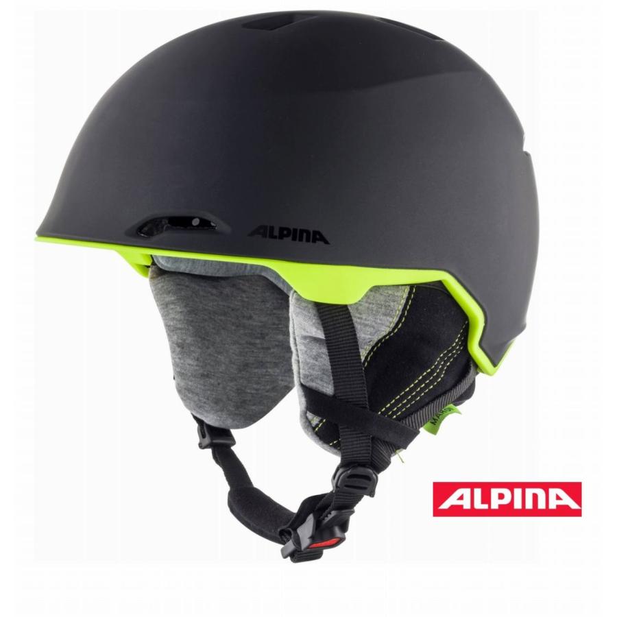 美品！ALPINA　MAROIスキーヘルメット ALPINA【MAROI：チャコール/ネオンマット】 アルピナ ヘルメット
