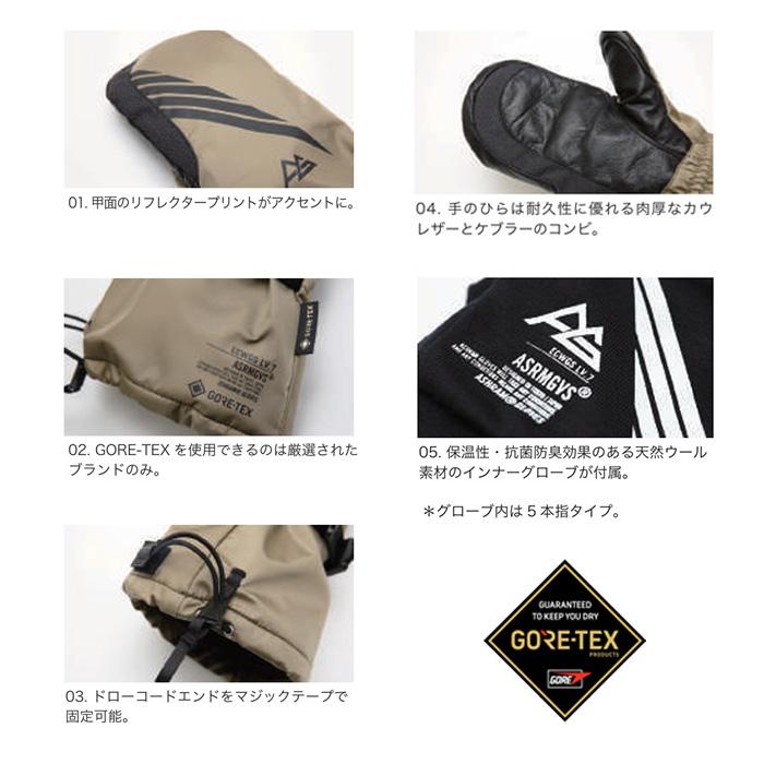 Ashram グローブ　ECWGS OVER MITT ASHRAM アシュラム グローブ ECWGS OVER MITT 25-26モデル : FUSO SKI