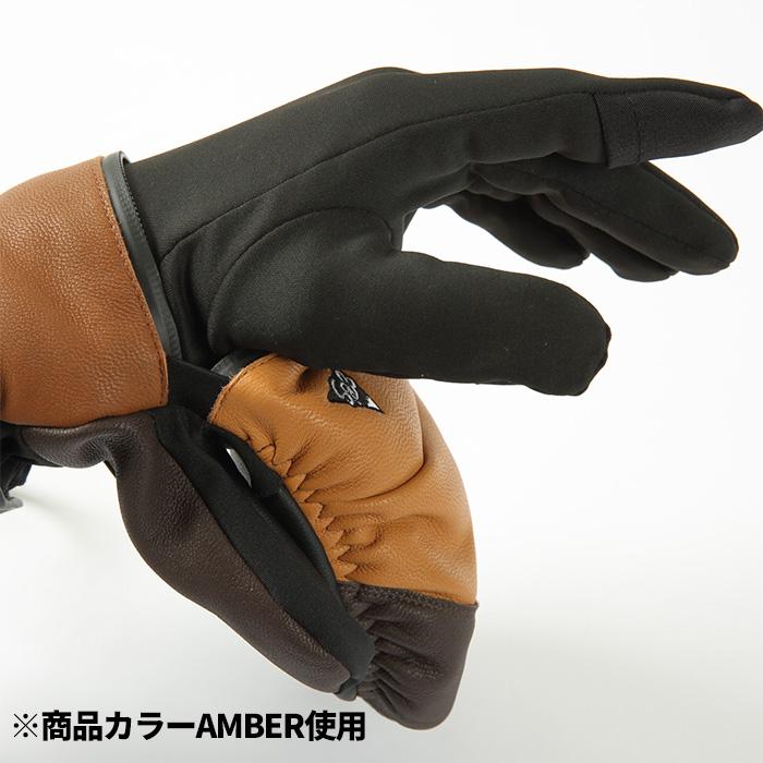 eb's エビス ARMA ZIP BLACK アルマジップ ミトングローブ 25-26モデル