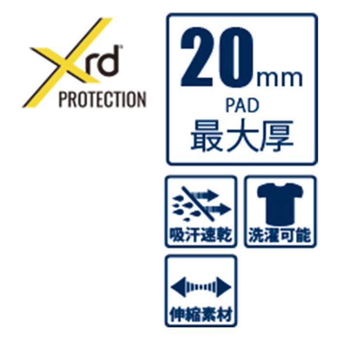 eb's エビス BODY PAD XRD BLACK ボディパッドXRD プロテクター