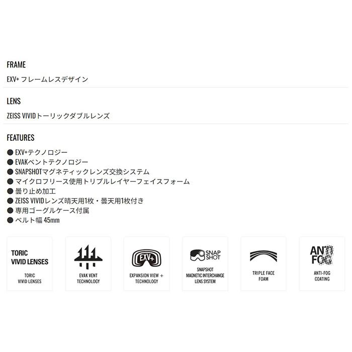 GIRO ジロ ゴーグル COMP WHITE WORDMARK VIVID Onyx / Infrared 25-26