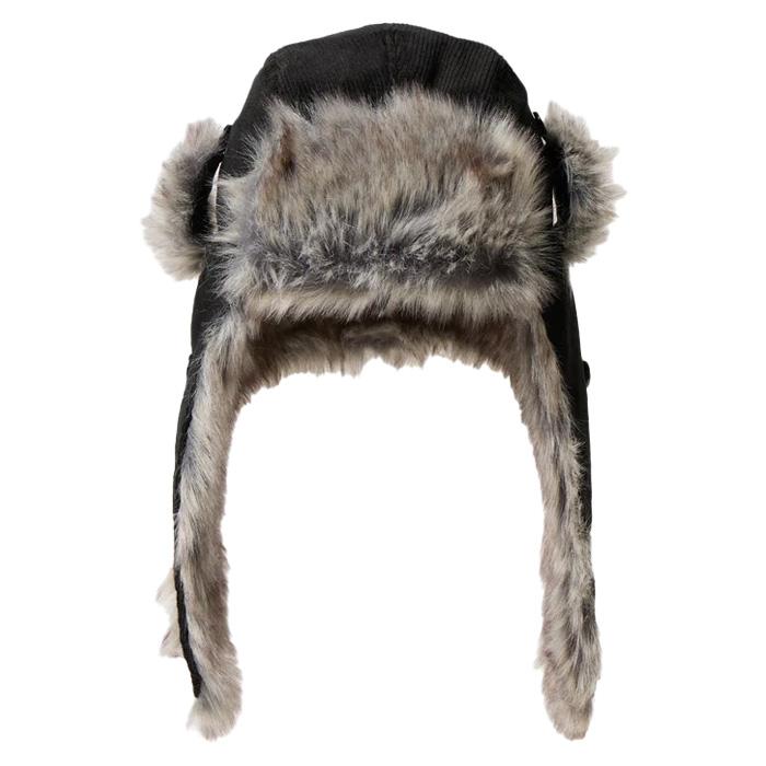 NEWERA ニューエラ KIDS TRAPPER CORDUROY BLK 25-26モデル アウトドア