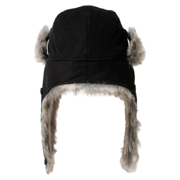 NEWERA ニューエラ KIDS TRAPPER CORDUROY BLK 25-26モデル アウトドア