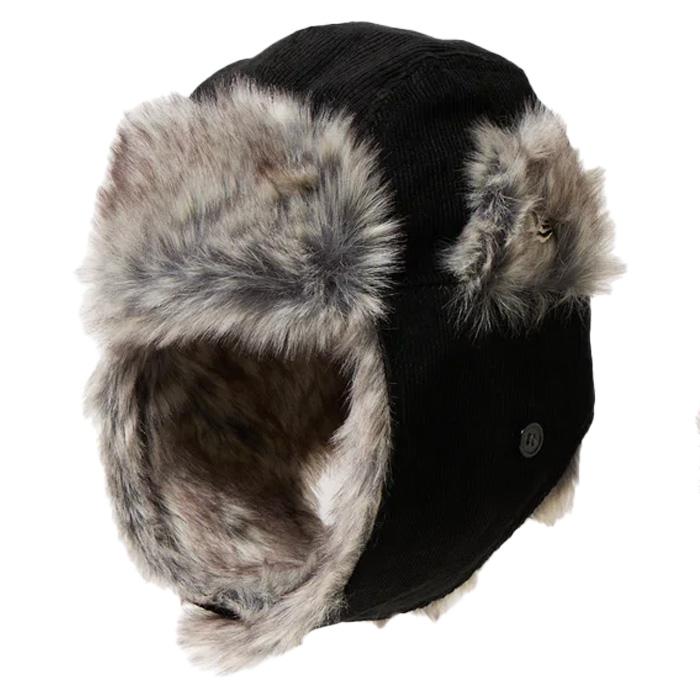 NEWERA ニューエラ KIDS TRAPPER CORDUROY BLK 25-26モデル アウトドア
