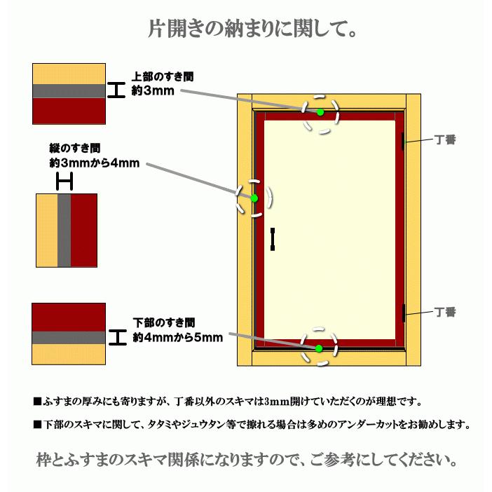 山水・景勝シリーズ 片開き押入ふすま襖タイプ 高さ：601〜1820mm 細