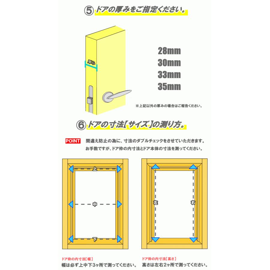 洋室建具 アクリルダブル入り ドア タイプHB 高さ：1821〜2100mmのオーダー建具はこちらからのご購入になります。「ドア本体のみのお届けとなります」_7