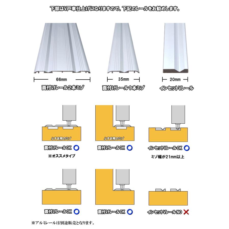 スパーシア 横桟3本和室出入口タイプ 高さ：600〜2000mm : ふすま宅配