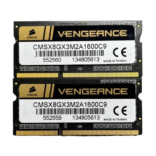 CORSAIR/VENGEANCE CMSX8GX3M2A1600C9 DDR3 8GB(4GB×2) ノートパソコン用メモリ : ftb ...