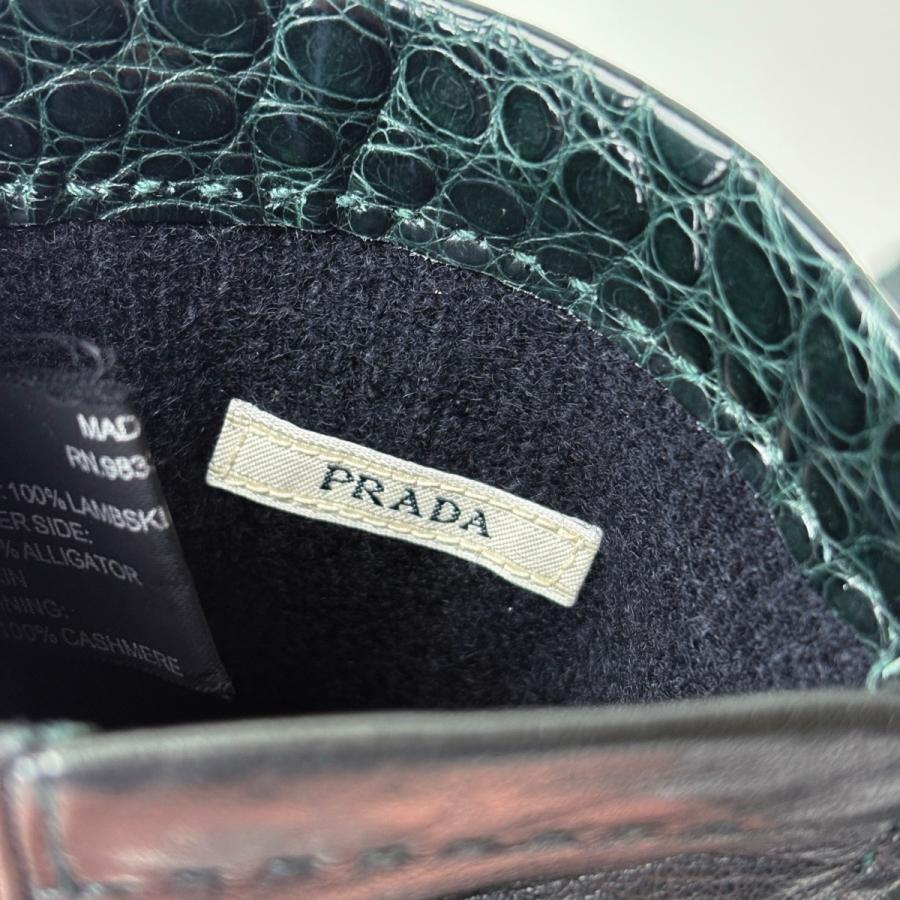 中古 ＜プラダ / PRADA＞ グローブ 手袋 アリゲーター 7 1/2 : フタバ