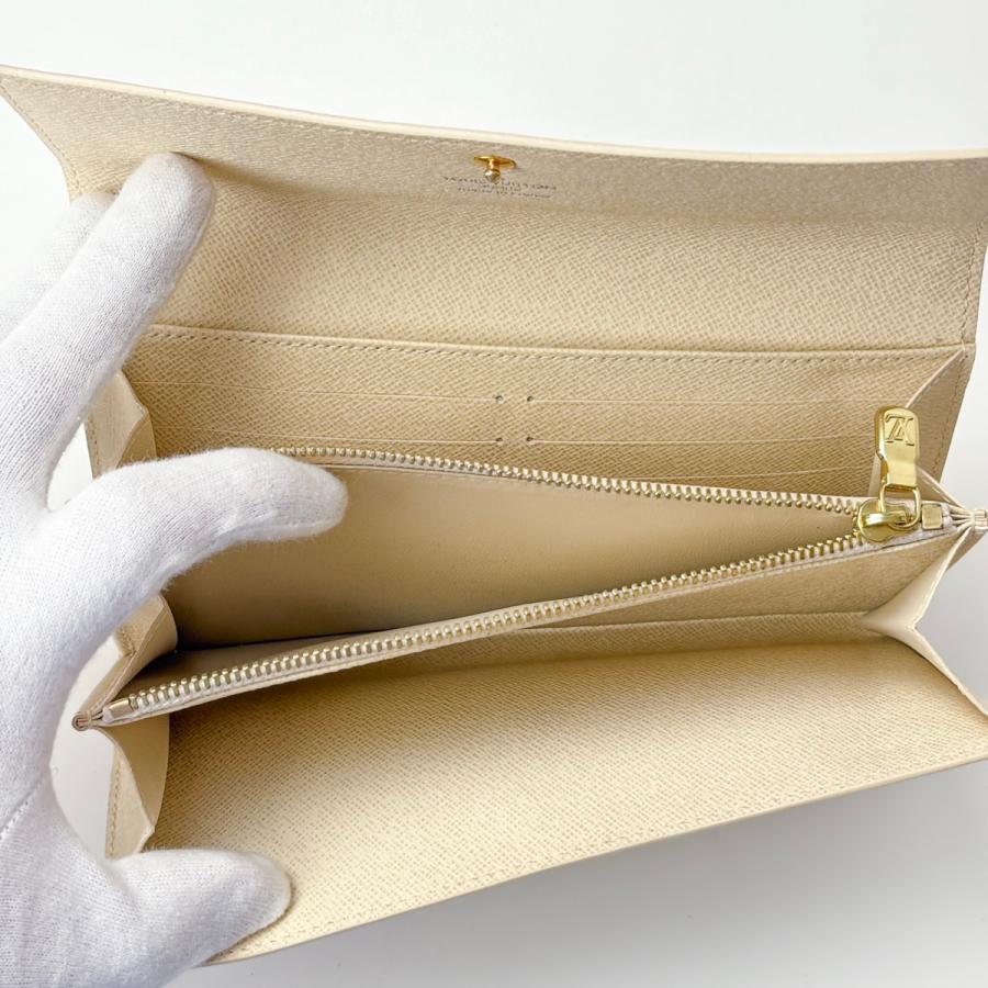 【美品】ルイヴィトン ポルトフォイユサラ ダミエアズール N61735 箱付き 中古 ＜ルイ・ヴィトン / LOUIS VUITTON＞ ポルトフォイユ・サラ 長