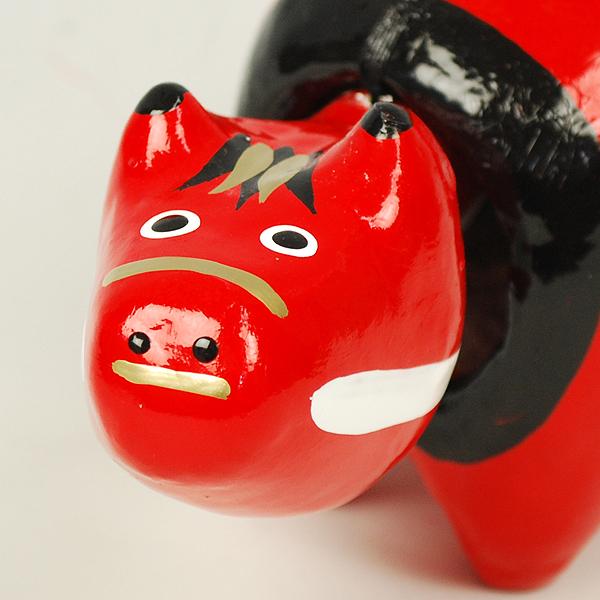 干支飾り】首振り赤べこ（4号） 張り子の置物【領収書発行