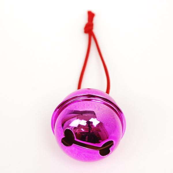 お祭り用品】カラー鈴3cm（一寸） 青・赤・紫・緑・ピンク（ひも