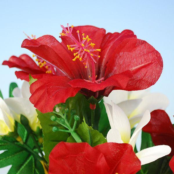 夏の装飾】ハイビスカススクウェアポット【領収書発行】 :hibiscuspot ...