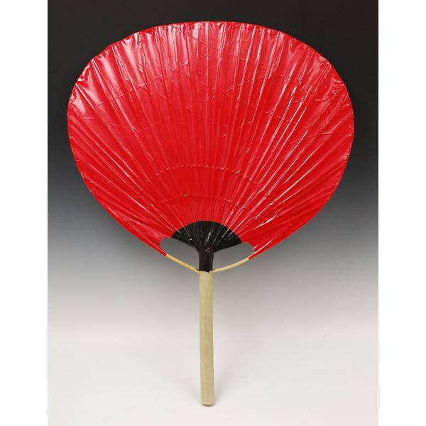 お祭り用品】祭大うちわ（赤地/黒文字・55cm×75cm）【領収書発行 