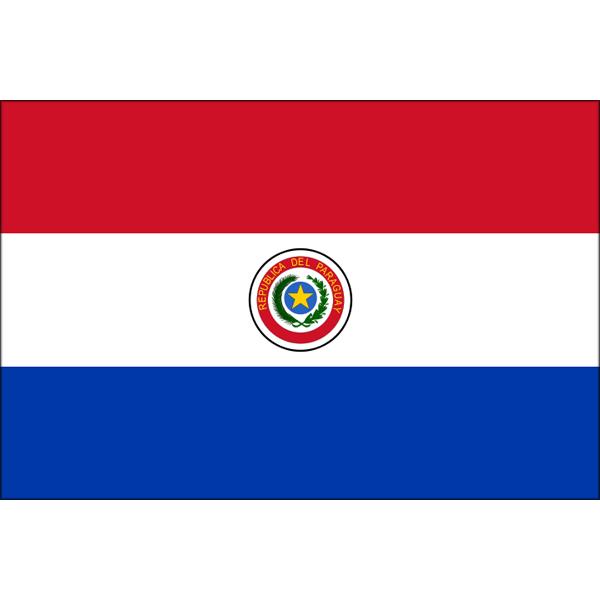 パラグアイ国旗（テトロントロピカル）　サイズ：90×135cm