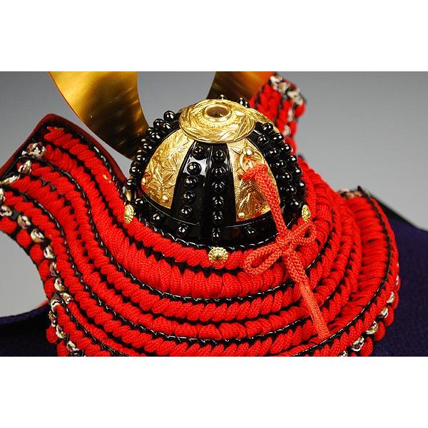 江戸甲冑】四分の一 竹雀赤糸縅之御甲冑 加藤一冑作−人形のフタバ