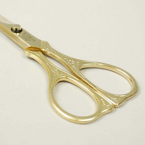 テープカット用品】式典用テープカットハサミ（総金メッキ、紙箱入り