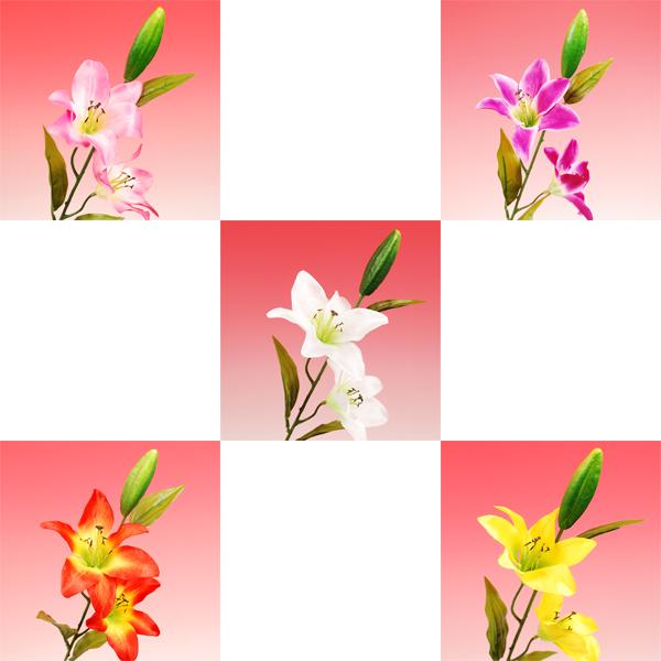 シルクフラワー タイガーリリー ユリ科 領収書発行 Tigerlily フタバ装飾 通販 Yahoo ショッピング