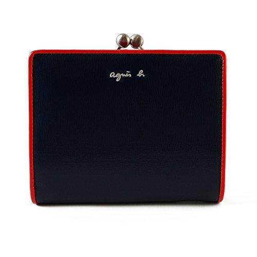 店長大暴走 クリアランスsale アニエスベー ボヤージュ Agnes B Voyage レザー ウォレット 本革 がま口 二つ折り財布 Jw01 03 ショップバッグ付 ネイビー Sale 送料無料 Www Yalaphone Com