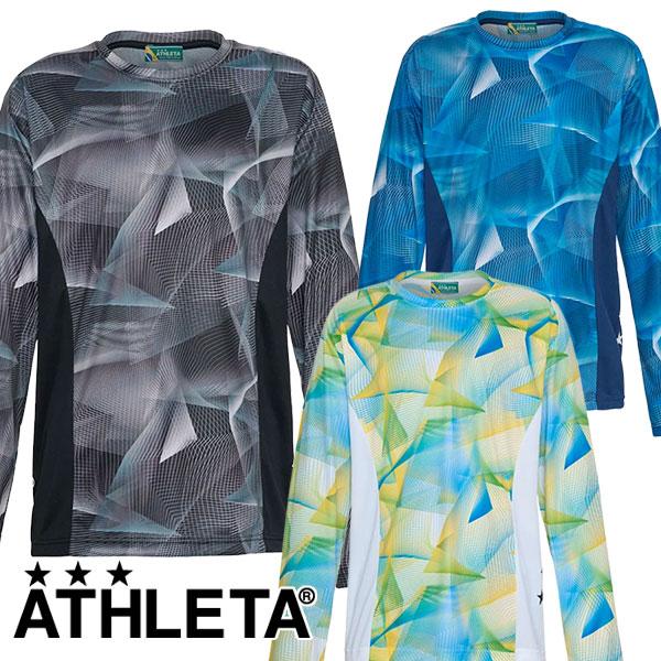 アスレタ ATHLETA グラフィック ロンT 長袖 プラクティスシャツ 02371 サッカー フットサル プラシャツ メンズ