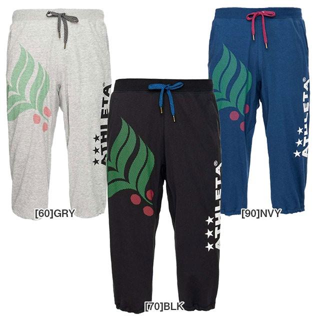 輸入 アスレタ Athleta ライト スウェット クロップドパンツ サッカー フットサル フリース ハーフパンツ 7分丈