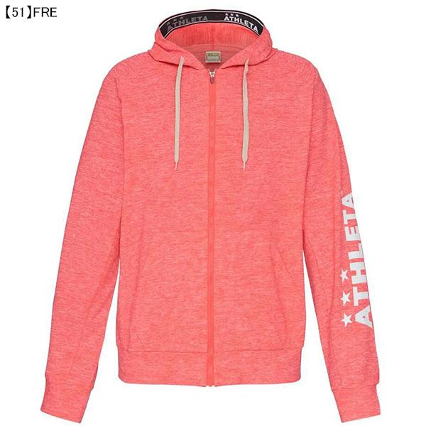 アスレタ ATHLETA カラー杢スウェットZIPパーカー 03359 サッカー フットサル カジュアル フード 吸汗速乾 トレーニングウェア メンズ | ATHLETA | 02