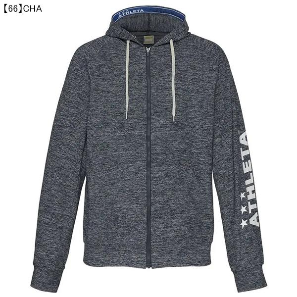 アスレタ ATHLETA カラー杢スウェットZIPパーカー 03359 サッカー フットサル カジュアル フード 吸汗速乾 トレーニングウェア メンズ | ATHLETA | 03