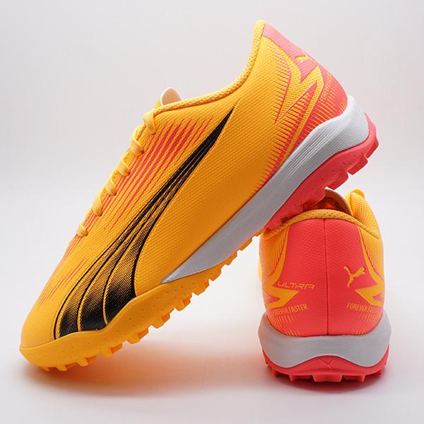 PUMA（プーマ） ウルトラ プレイ TT + MID JR PUMA 107774-03 イエロー ジュニア サッカー トレーニングシューズ ...